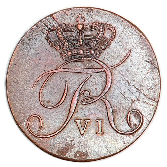 Hovedbilde Frederik VI, 2 skilling 1810, kv. Unc!
