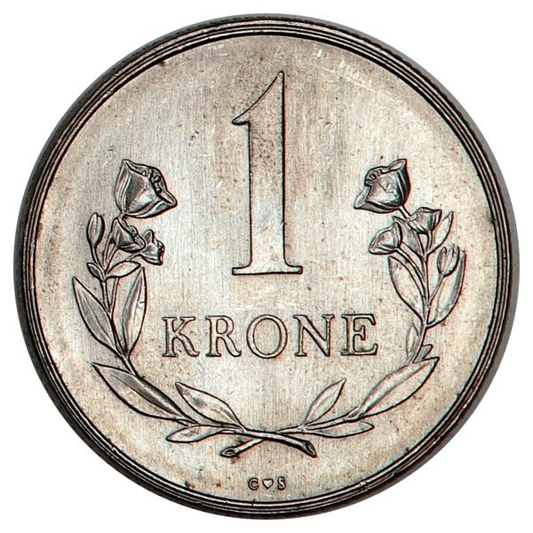 Hovedbilde Grønland,  1 krone 1960, kv. Unc
