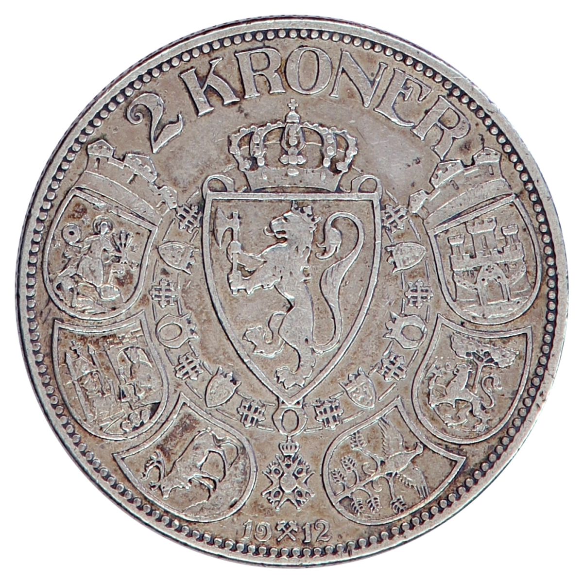 2 kroner 1912, kv. 1/1+
