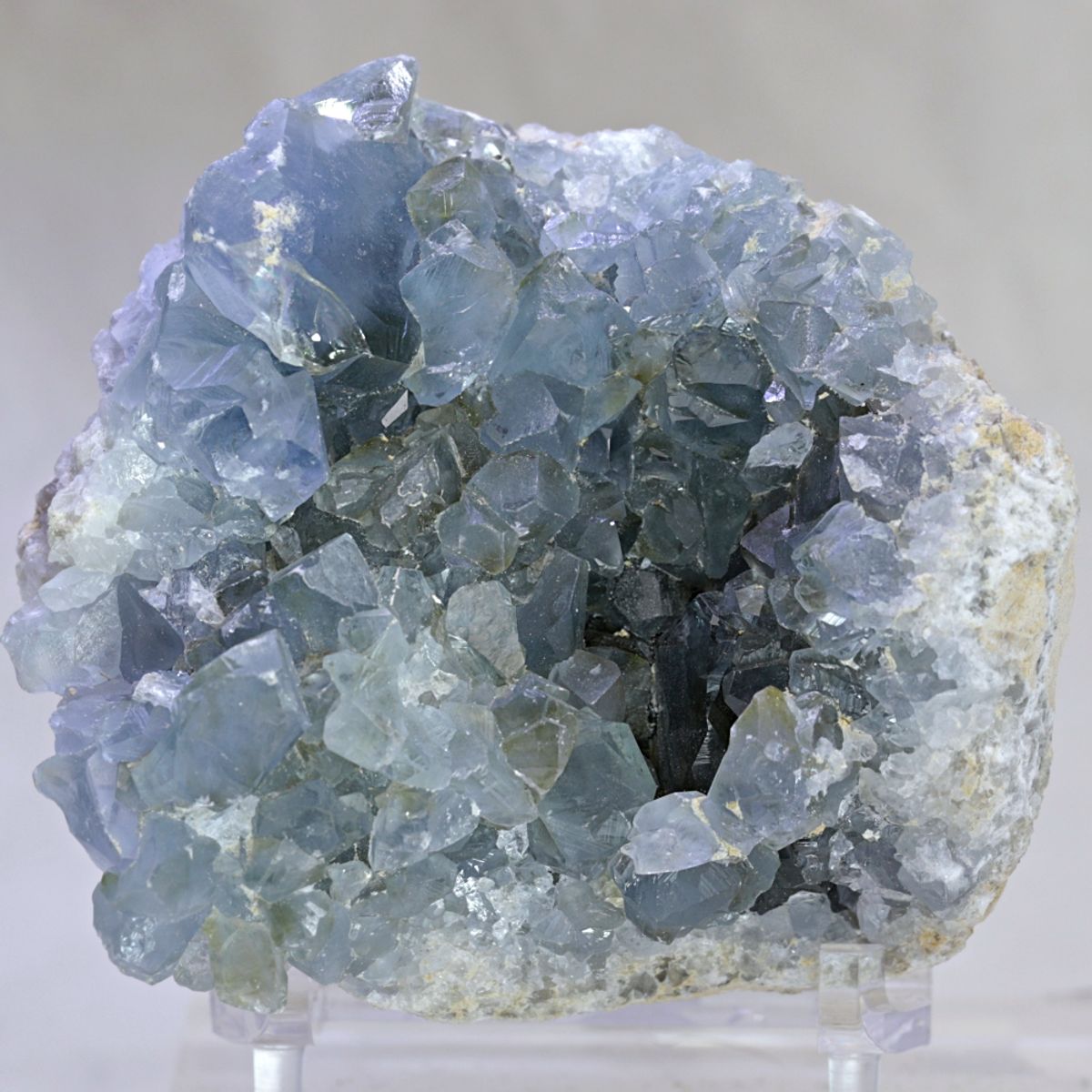 Cølestinkrystallgruppe fra Madagaskar