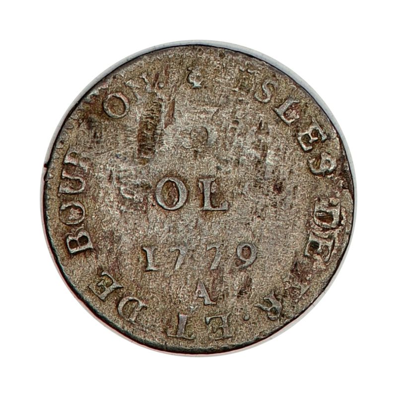 Frankrike, 3 sols 1779, sjelden