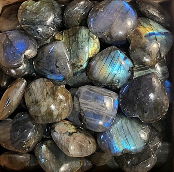 Hovedbilde Labradoritt, polert, hjerte