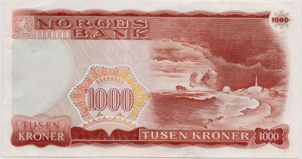 Hovedbilde Norge, 1000 kroner 1984