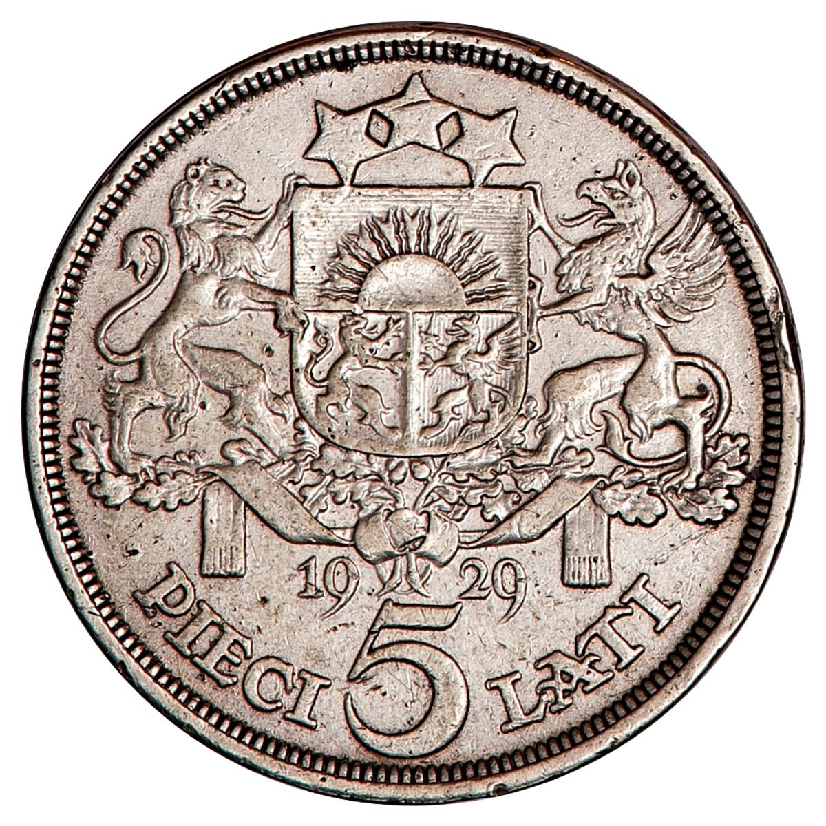 Latvia, 5 lati 1929