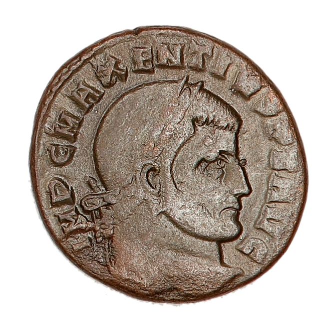 Hovedbilde Maxentius, follis, år 307-312