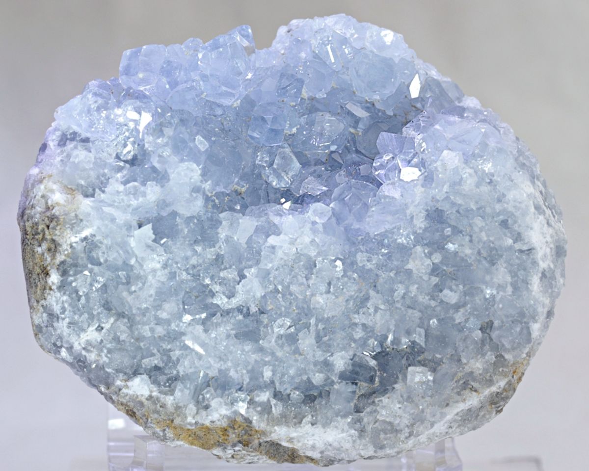 Cølestinkrystallgruppe fra Madagaskar