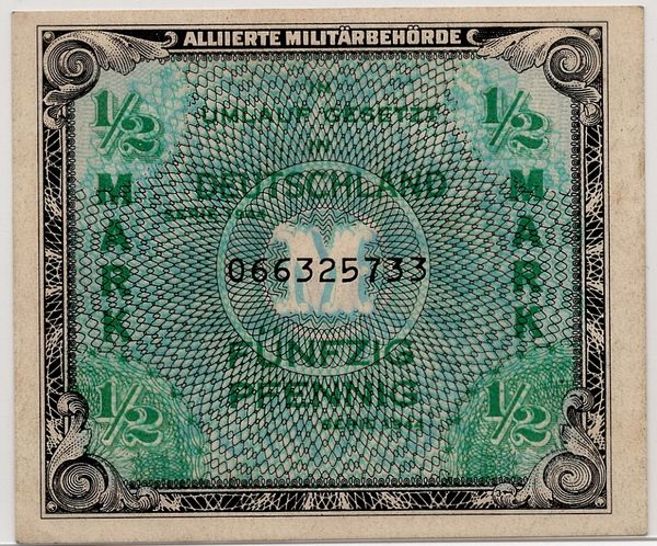 Hovedbilde Tyskland, 1/2 mark 1944