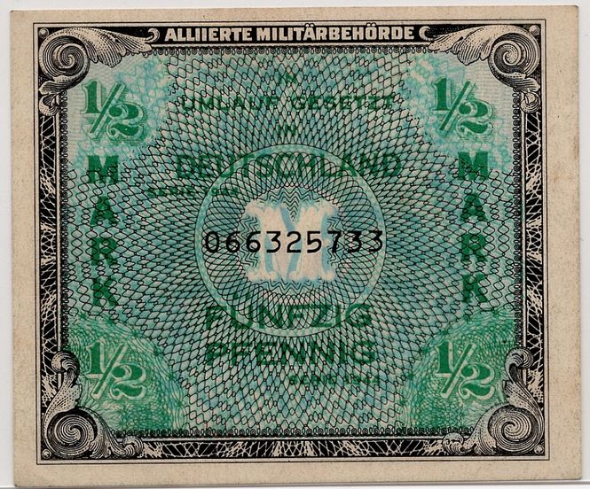 Hovedbilde Tyskland, 1/2 mark 1944