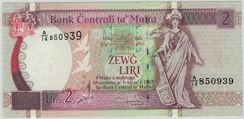 Malta, 2 lira 1994