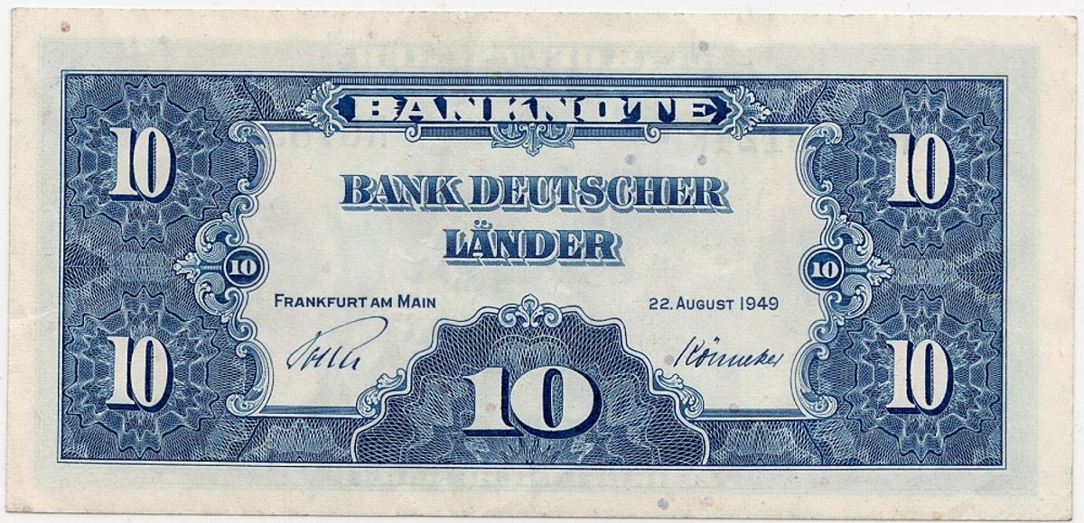 Tyskland, 10 mark 1949