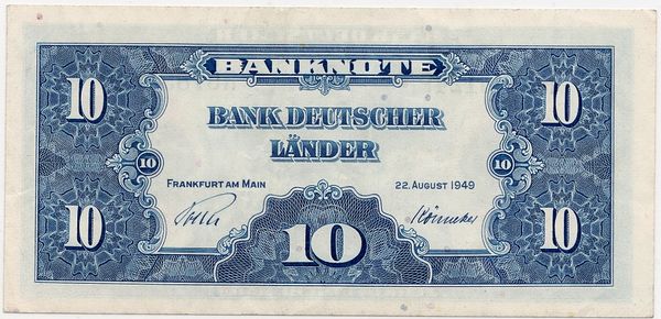 Hovedbilde Tyskland, 10 mark 1949