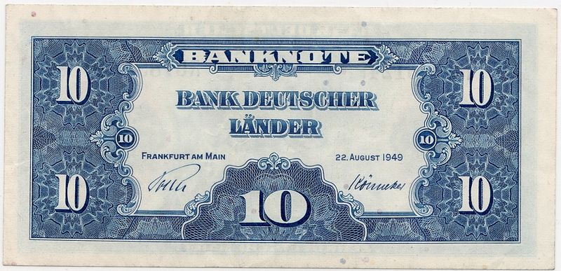 Tyskland, 10 mark 1949