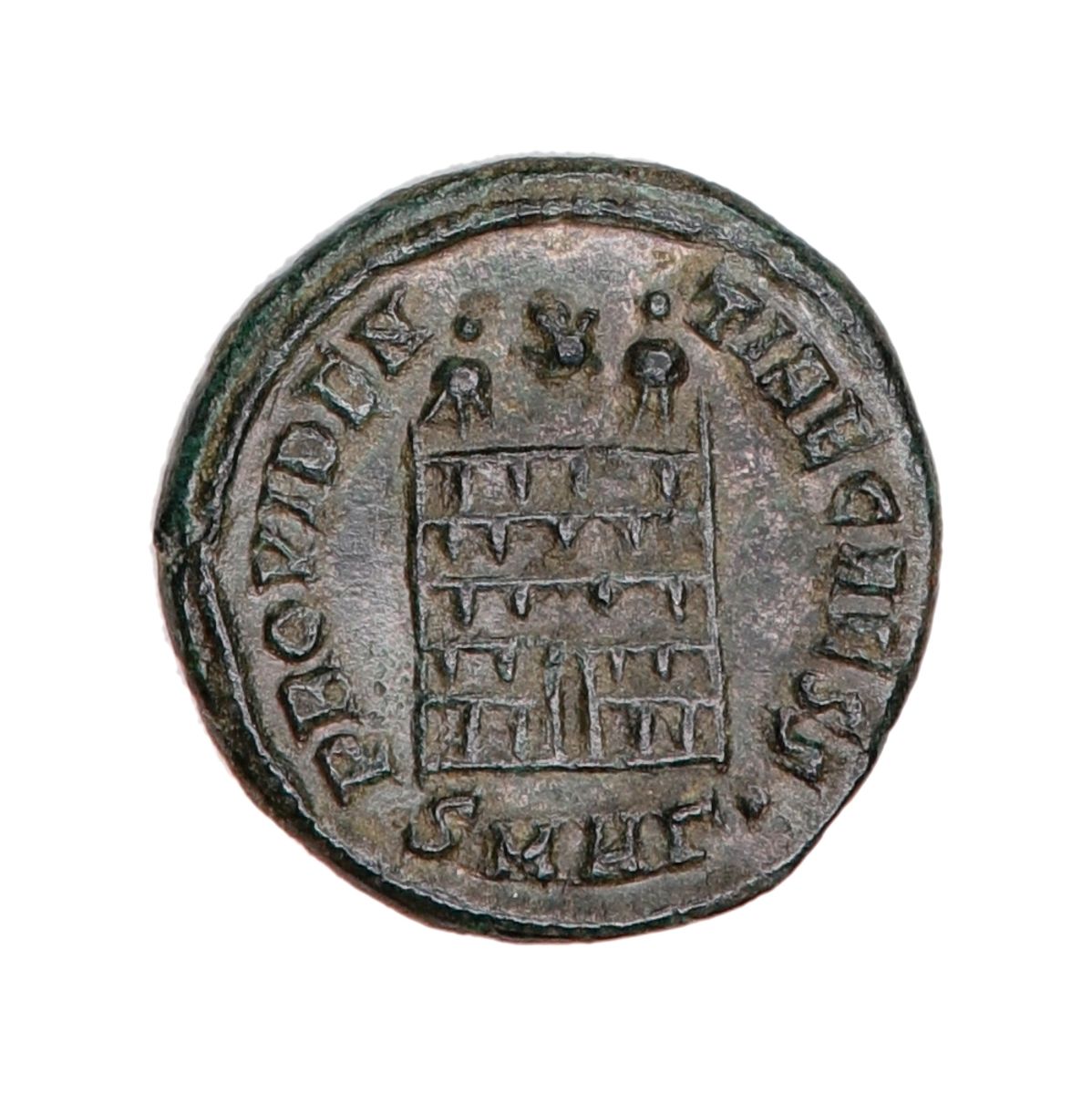 Constantius II, centenionalis, år 324-337, borgport
