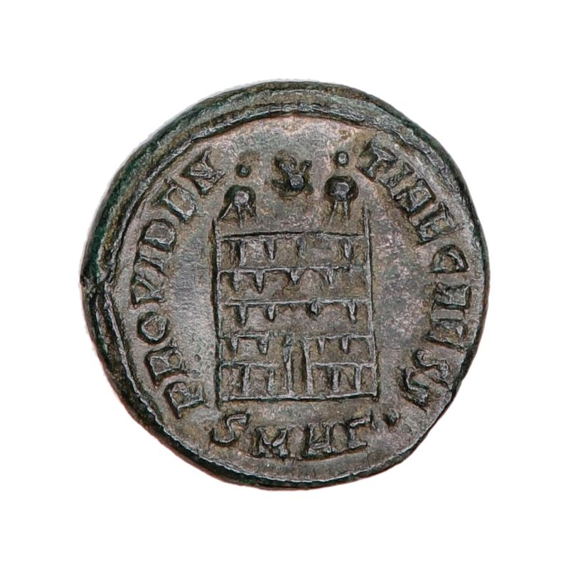 Constantius II, centenionalis, år 324-337, borgport