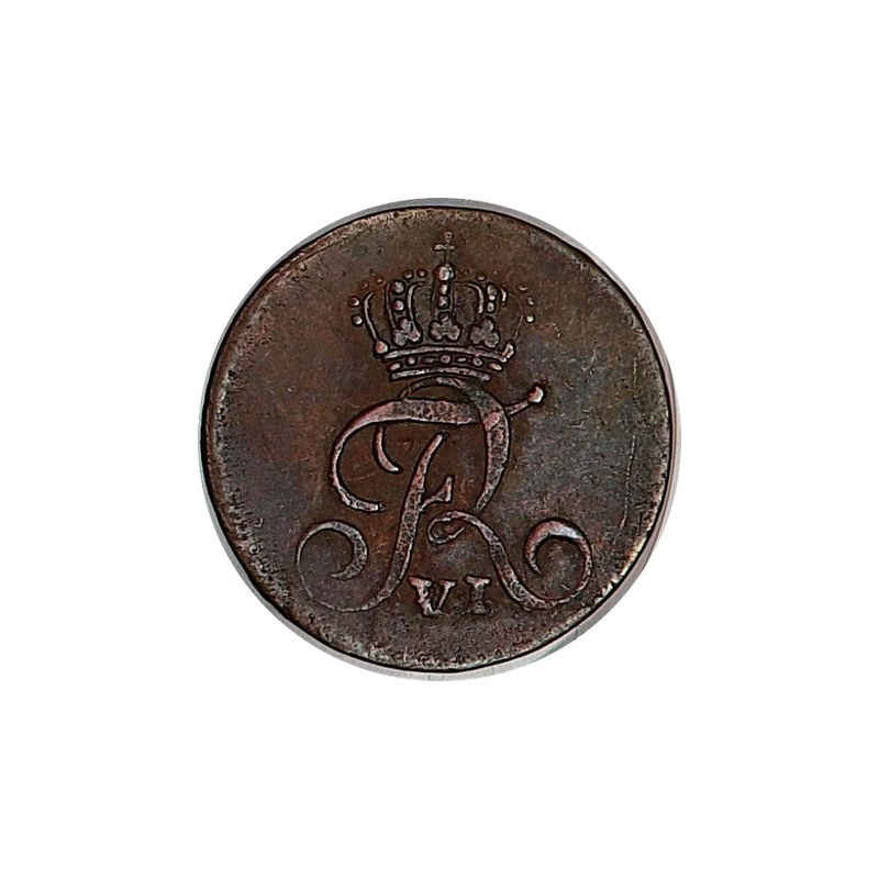 Danmark, 1 skilling 1812, sildeflass