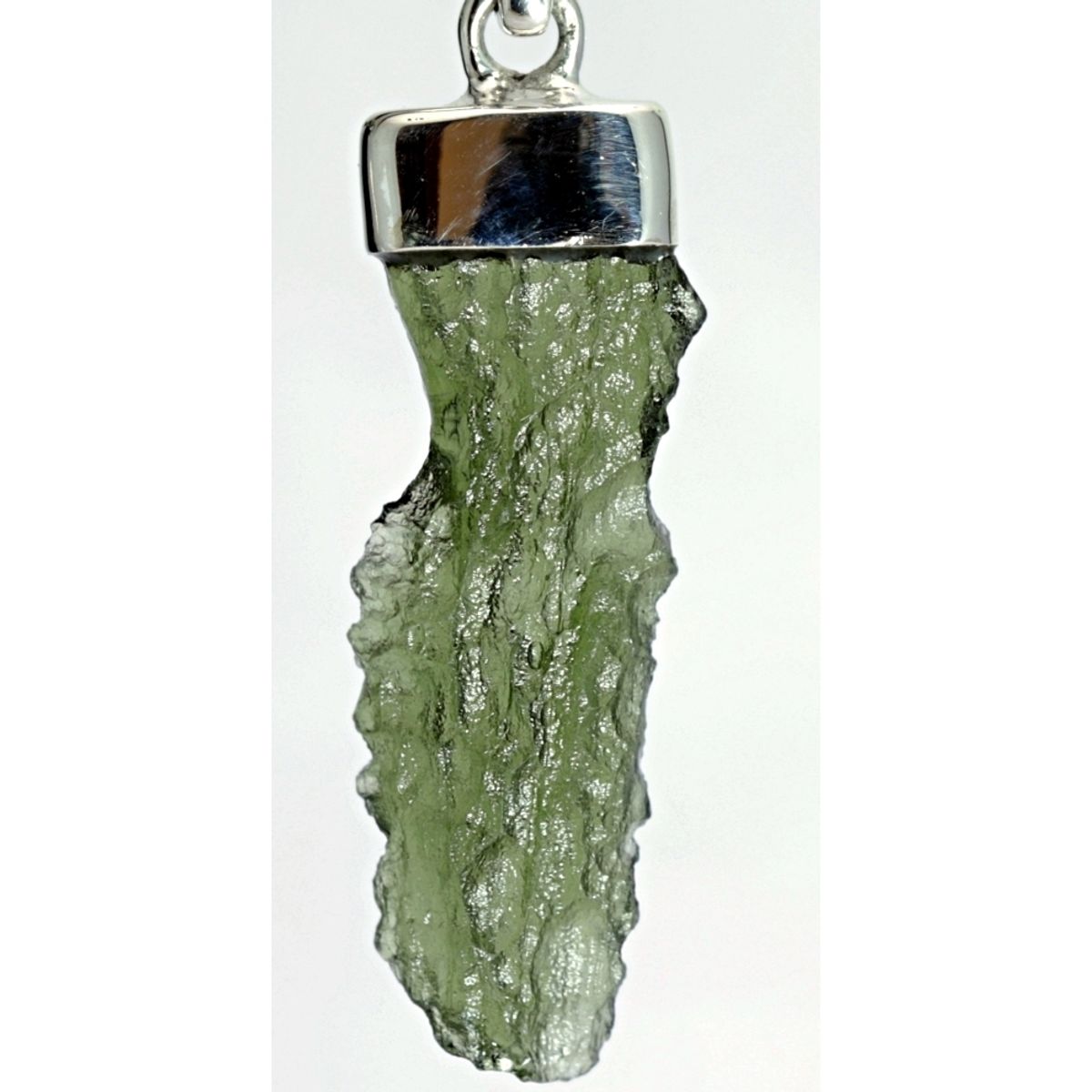 Moldavitt fra Chlum, Tsjekkia, anheng, 2,5 gram