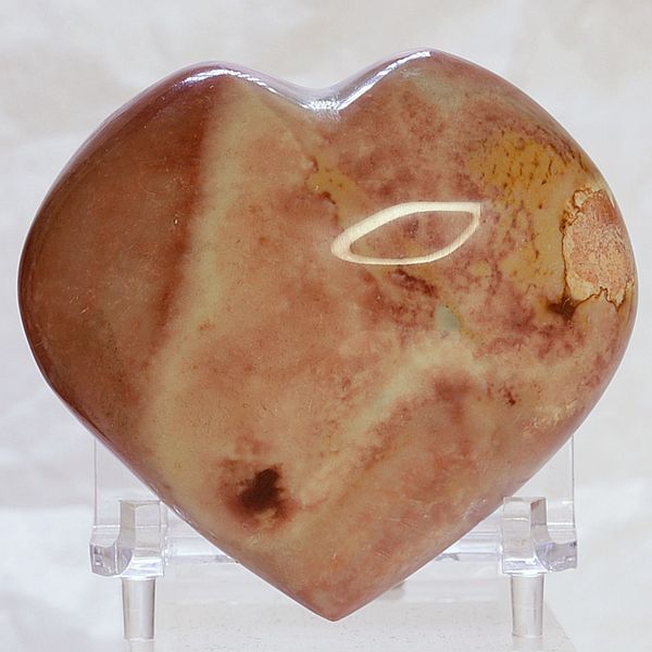 Hovedbilde Flerfarget jaspis, hjerte, fra Madagaskar