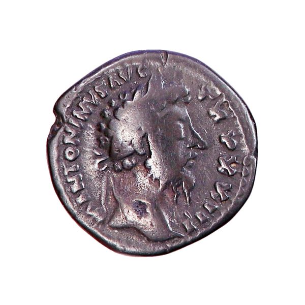 Hovedbilde Marcus Aurelius, denar, år 161-180