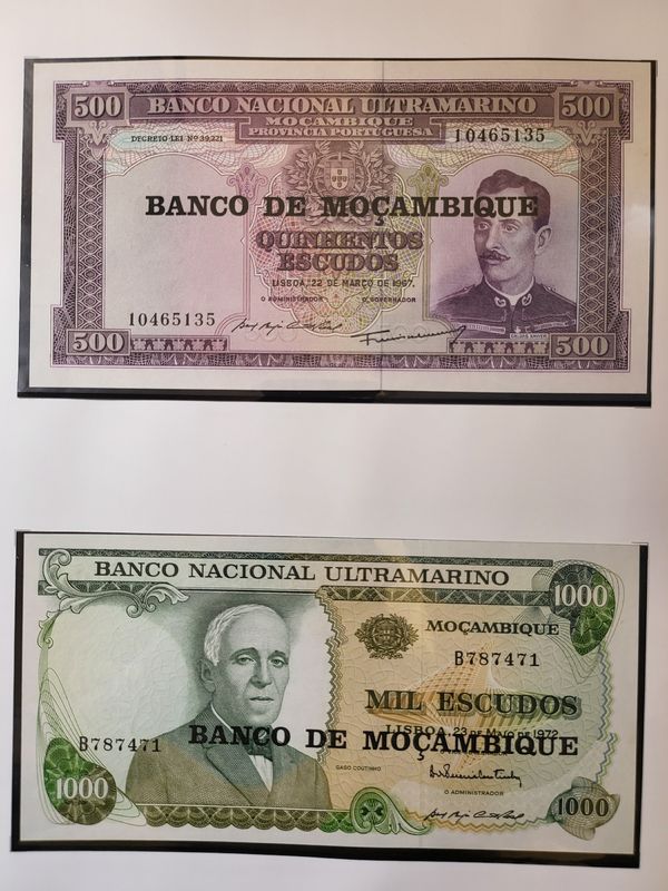 Mosambik, 50-1000 escudos 1975