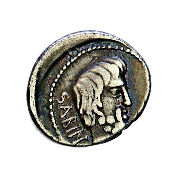 Hovedbilde Roma, republikken, Tarpeias død, denar, år 89 f.Kr. 
