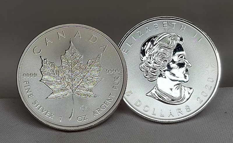 SPOT +10%, FORHÅNDSSALG, Canada, $5-2020, 1 oz sølv, Maple Leaf