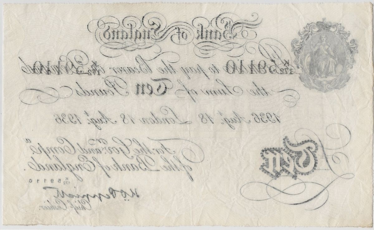 WW2-forfalskning, 10 pounds 