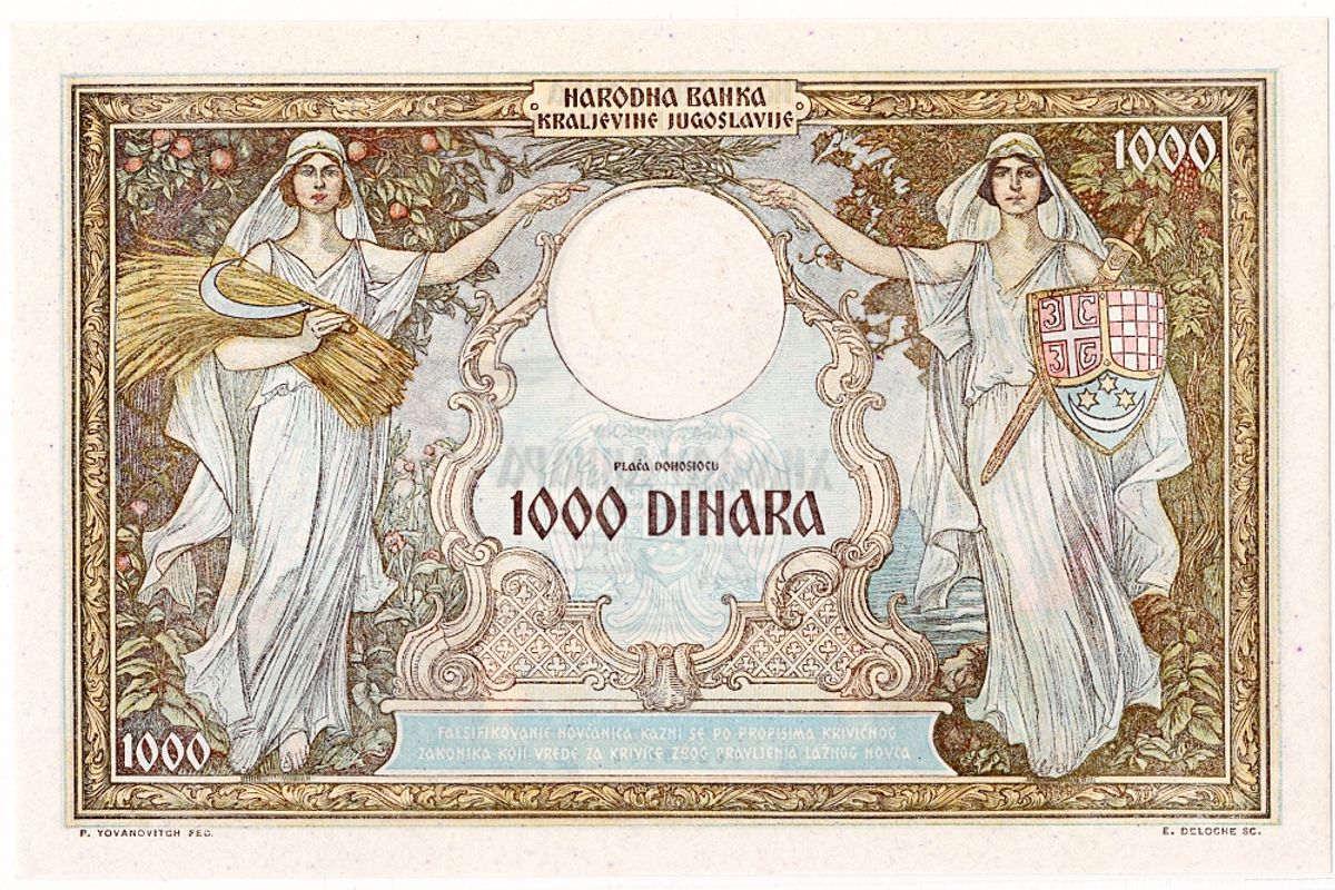 Jugoslavia, 1000 dinara 1931