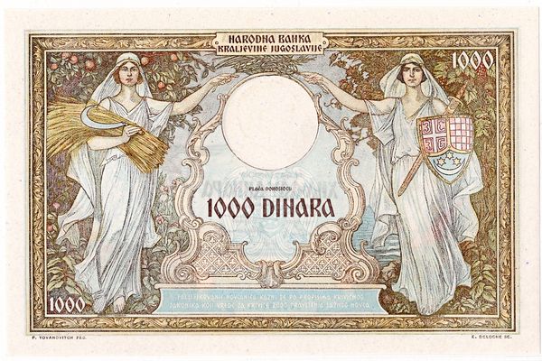 Hovedbilde Jugoslavia, 1000 dinara 1931