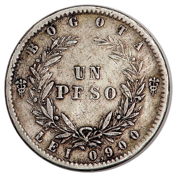 Hovedbilde Colombia, 1 peso 1858