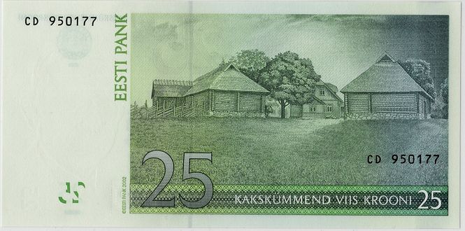 Hovedbilde Estland, 25 krooni 2002