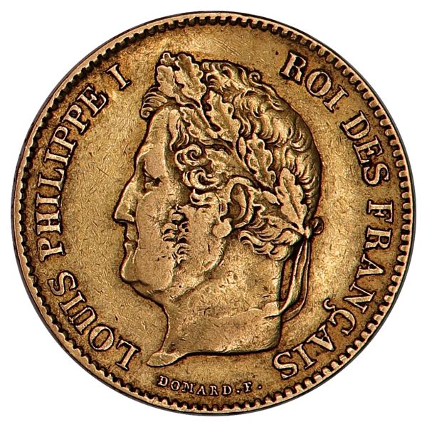 Hovedbilde SPOT +6%: Frankrike, 40 francs 1831, 11,6 gram gull