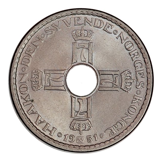 Hovedbilde 1 krone 1951, kv. 0