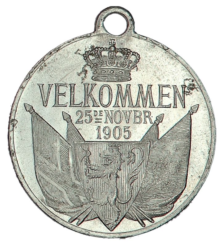 Throndsen, Haakon & Mauds ankomst 1905