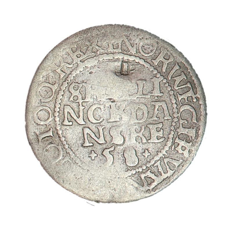 Christian III, 1 skilling 1558, sjelden!