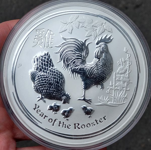 Hovedbilde SPOT +15%, hanens år, Perth Mint, FORHÅNDSSALG!