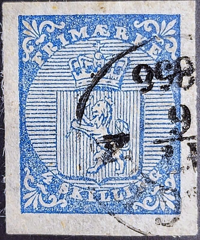 NK 1, 4 skilling 1855, Bergen