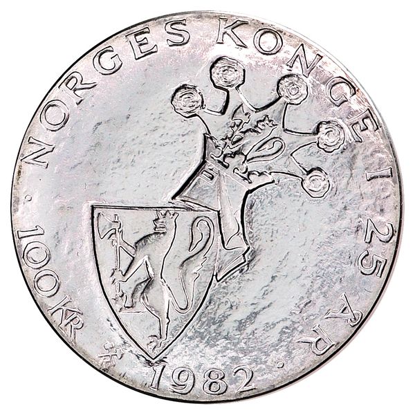 Hovedbilde SPOT +2%. Investeringssølv, norske minnemynter (485 gram rent sølv)